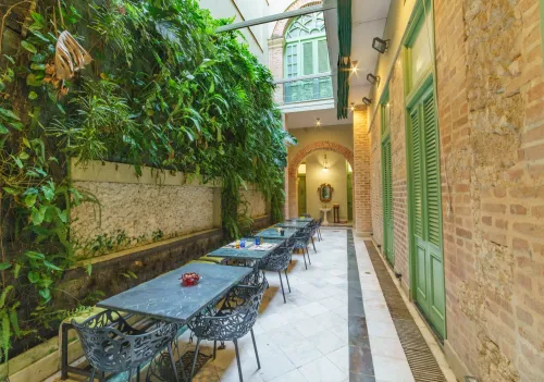 Breakfast terrace at Boutique Ánimas & Virtudes